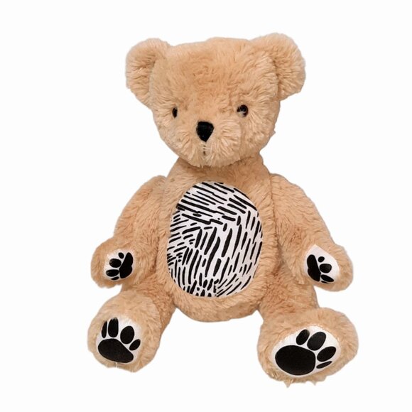 2017 Seedling Jointed Teddy Bear Made With Love Stuffed Plush Beanbag Toy 14" - Picture 1 of 6